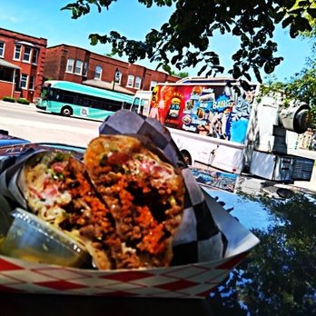 Torta Express - California Burrito with Campachano mixed Steak n Chorizo outstanding Delicious - Food Trucks Near Me - Detroit, Michigan Torta Express - California Burrito with Campachano mixed Steak n Chorizo outstanding Delicious - Food Trucks Near Me - Detroit, Michigan