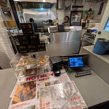 Manjay Restaurant - Manjay Modern Caribbean Cuisine, including Haitian food, counter inside The Citadel food hall. Stall and kitchen. - Caribbean Near Me - Miami, Florida