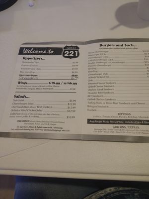 Menu photo 2 Grille 221 Roebuck, SC Menu photo 2 Grille 221 Roebuck, SC