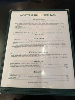 Menu photo 2 Hozy's Grill Santa Paula, CA Menu photo 2 Hozy's Grill Santa Paula, CA
