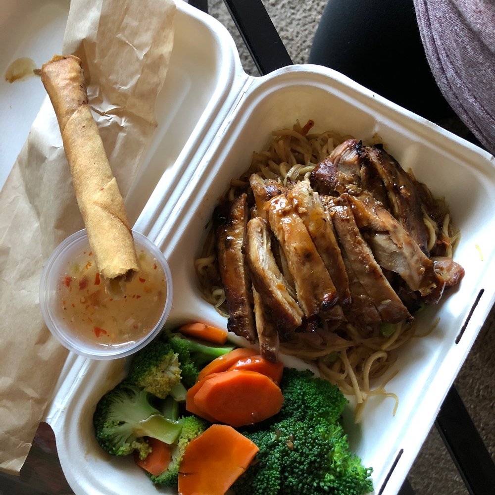 Hapa Li - Ulu noodles with Hawaiian BBQ Chicken + lumpia. So good!!! Definitely check them out, everything on their menu is great! - Food Trucks Near Me