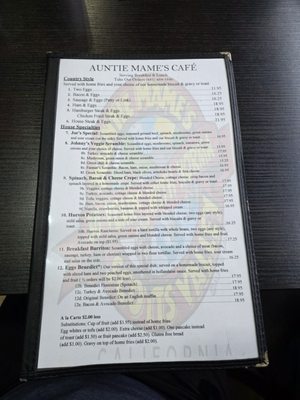 Menu photo 4 Auntie Mame's Scotts Valley, CA