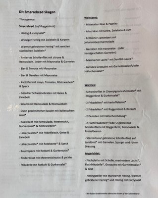 Menu photo 2 Dit Smørrebrød Skagen, 84