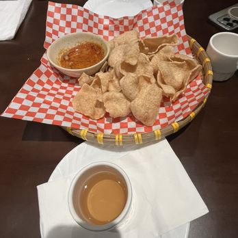 Nam 6 - Shrimp chips with hot peanut sauce - Vietnamese Near Me - Toronto, Ontario
