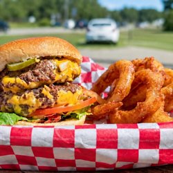 Mamie's Drive Inn - Double Cheese / Rings