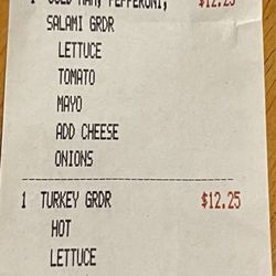 Empire Pizza - $50 with tip.