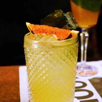 Cahoots Bar - Don't Sit Under the Apple Tree - Alipus San Andres Mezcal, Strega Herbal Liqueur, Montenegro Amaro, Apple & Ginger Jam and Lemon topped with - Bars Near Me - Soho, XGL