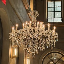 RH Courtyard Restaurant at RH Nashville - Chandelier
