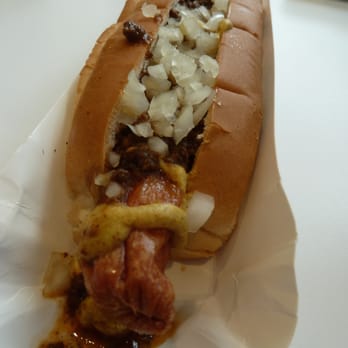 G's Burgers - A delicious 12" Hummel hot dog w/ spicy mustard, onion and chili. www.facebook.com/TheDawgTour - Burgers Near Me - Watertown, Connecticut G's Burgers - A delicious 12" Hummel hot dog w/ spicy mustard, onion and chili. www.facebook.com/TheDawgTour - Burgers Near Me - Watertown, Connecticut
