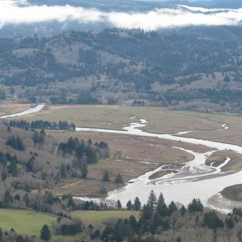 Cascade Head Trail - This is the view as you look inland from atop the promontory. - Hiking Near Me