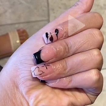Top Nails - I got these for the first day of school I was a little young when I took this picture. That's why there's some kid designs on here - Nail Salons Near Me - Columbus, Ohio Top Nails - I got these for the first day of school I was a little young when I took this picture. That's why there's some kid designs on here - Nail Salons Near Me - Columbus, Ohio