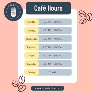 Menu photo 1 As Kneaded Café San Leandro, CA