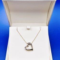Diamond Brokers - Custom heart pendant in yellow gold