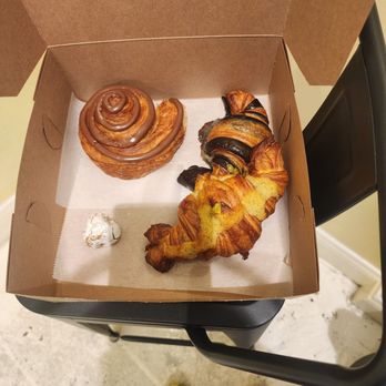 Nino's Bakery - Black sesame almond croissant, chocolate hazelnut croissant, pistachio croissant and a pistachio Sicilian cookie. All were excellent! - Bakeries Near Me - Washington, DC, District of Columbia