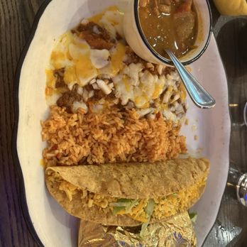 Joe Leo Fine Tex Mex - No1 plate with charro beans! - Tex-Mex Near Me - Dallas, Texas