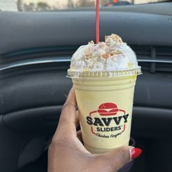 Savvy Sliders - Banana pudding milkshake