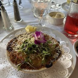 Pesto encrusted scallops Pesto encrusted scallops