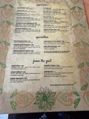 Menu photo 1 La Choza Cozumel, ROO