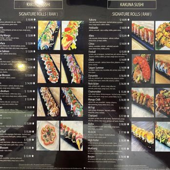 Kakuna Sushi - Menu 3 - Sushi Bars Near Me - San Leandro, California