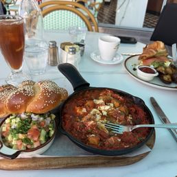 Landwer's Shakshuka with halloumi.