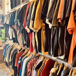 So many racks of Vintage T-shirts