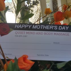 Quiet Mind & Body Massage - MOMS DAY!!! MAY 10! GIFT CERTIFICATES 928-899-5287