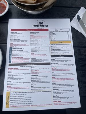 Menu photo 1 Los Compadres Cantina Roanoke, TX