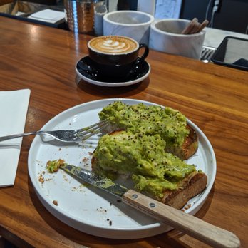 Mr West Cafe Bar Downtown - Avocado toast and latte - Bars Near Me - Seattle, Washington Mr West Cafe Bar Downtown - Avocado toast and latte - Bars Near Me - Seattle, Washington