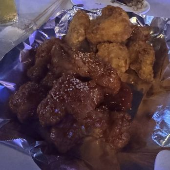 Chon Dak - Fried chicken wings. Half and half - Bars Near Me - Gardena, California