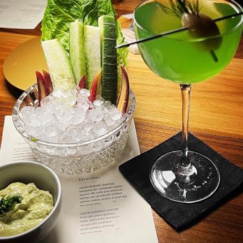 Refuge - Green Goddess Martini - Cocktail Bars Near Me - Houston, Texas Refuge - Green Goddess Martini - Cocktail Bars Near Me - Houston, Texas