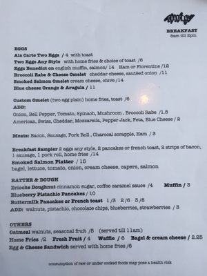 Menu photo 5 Charcoal Yardley, PA