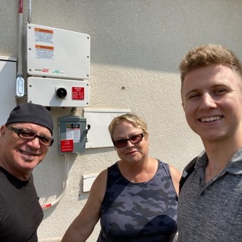 Current Home Solar - Conner and my husband and I checking out the completed work! - Solar Installation Near Me - Hemet, California Current Home Solar - Conner and my husband and I checking out the completed work! - Solar Installation Near Me - Hemet, California