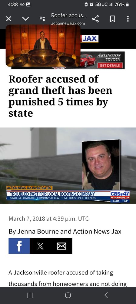 Slide of All Seasons Roofing of North Florida