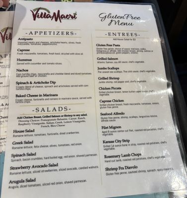 Menu photo 3 Villa Macri Ristorante Granger, IN