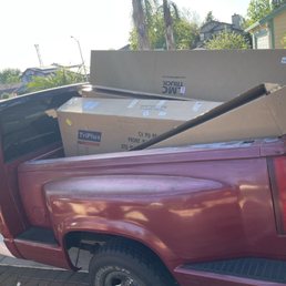 This was the truck loaded with all the parts going to shop for drop off on April 21,2021 at 6:03pm