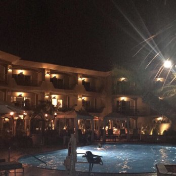 Pacific Terrace Hotel - looks beautiful at night - San Diego, CA