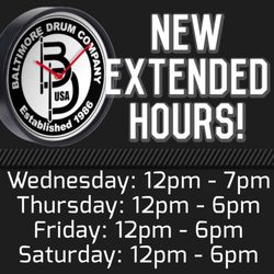 Baltimore Drum Company - Hours