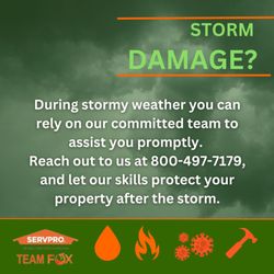 SERVPRO of Northwest Bergen - Storm Damage-Timely response.