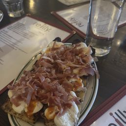 Ricotta Toast with prosciutto Ricotta Toast with prosciutto