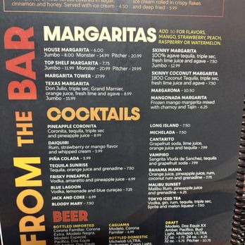 El Paso Mexican Restaurant - Drink menu - Mexican Near Me - Clarksville, Tennessee