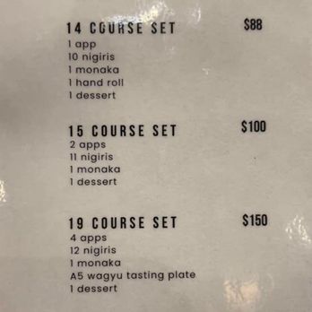 Shogun Omakase - menu at different levels - Sushi Bars Near Me - New York, New York Shogun Omakase - menu at different levels - Sushi Bars Near Me - New York, New York