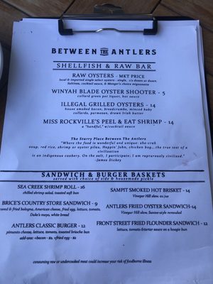 Menu photo 8 Between the Antlers Georgetown, SC Menu photo 8 Between the Antlers Georgetown, SC