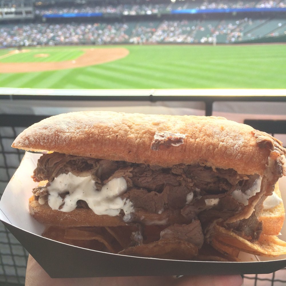 T-Mobile Park - Prime rib sandwich - Stadiums & Arenas Near Me - Seattle, Washington T-Mobile Park - Prime rib sandwich - Stadiums & Arenas Near Me - Seattle, Washington