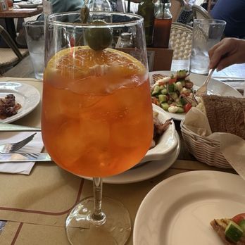 Maccheroni Republic - Spritz with Bruschetta di Panzanella - Italian Near Me - Los Angeles, California