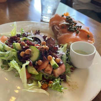 Sage Social Eatery - Salmon toast - Latin American Near Me - Covina, California Sage Social Eatery - Salmon toast - Latin American Near Me - Covina, California