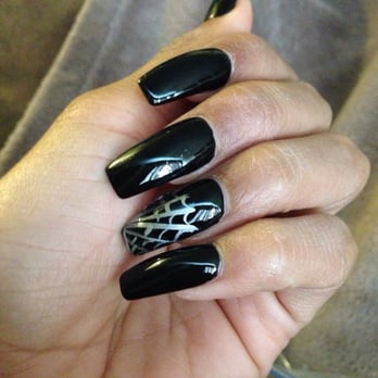 Epic Nails - October spider web - Nail Salons Near Me - San Fernando, California