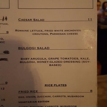Hive - Soft opening menu part 1 of 4 - Korean Near Me - San Diego, California