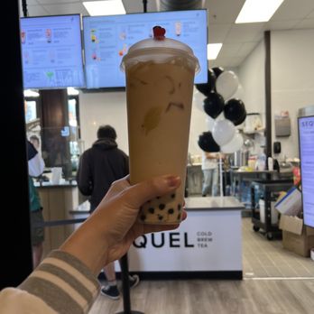 Sequel Tea - Earl grey milk tea at SLO Public Market store front - Bubble Tea Near Me - San Luis Obispo, California Sequel Tea - Earl grey milk tea at SLO Public Market store front - Bubble Tea Near Me - San Luis Obispo, California
