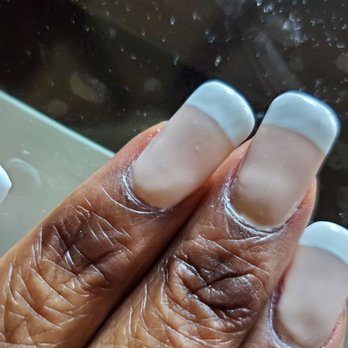 Sachi  Nails and Body Spa - First 3 pics 1st attempt last 3 pics the clean up. - Nail Salons Near Me - Yonkers, New York