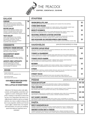 Menu photo 1 The Peacock Kennewick, WA Menu photo 1 The Peacock Kennewick, WA